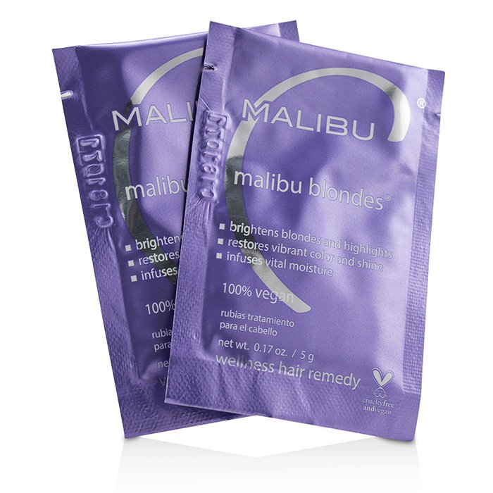 Malibu C восстанавливающее средство для светлых волос с витамином C и провитамином B5, 12x5 г