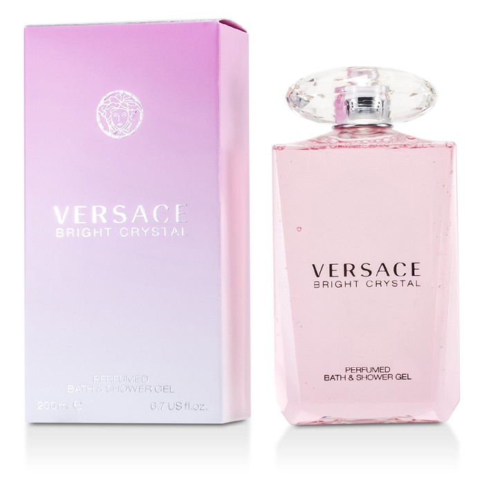 Гель для душа Versace Bright Crystal с экстрактами для очищения и увлажнения кожи, 200 мл