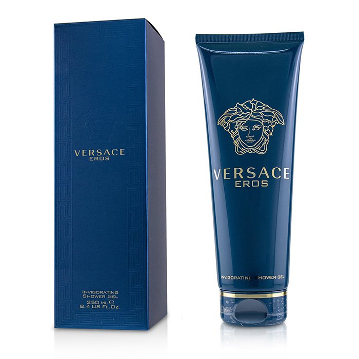Гель для душа Versace Eros с увлажняющими компонентами для мужчин, 250 мл
