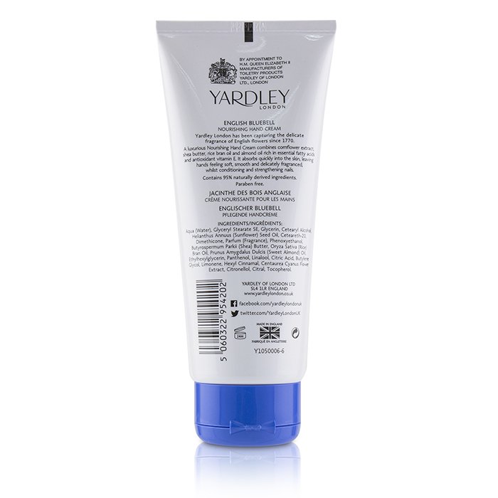 Крем для рук с экстрактом василька Yardley London English Bluebell, 100 мл