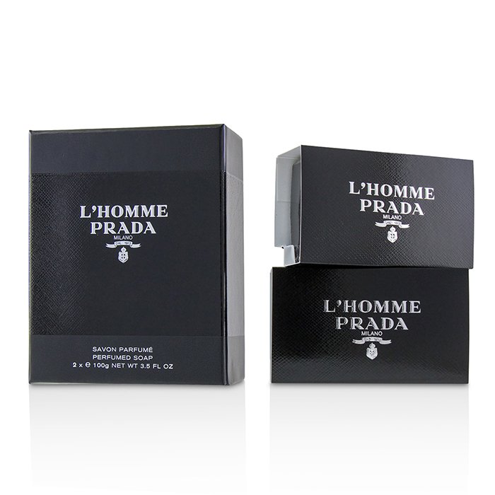 Мужское мыло для тела Prada L'Homme с натуральными маслами, 2x100 г