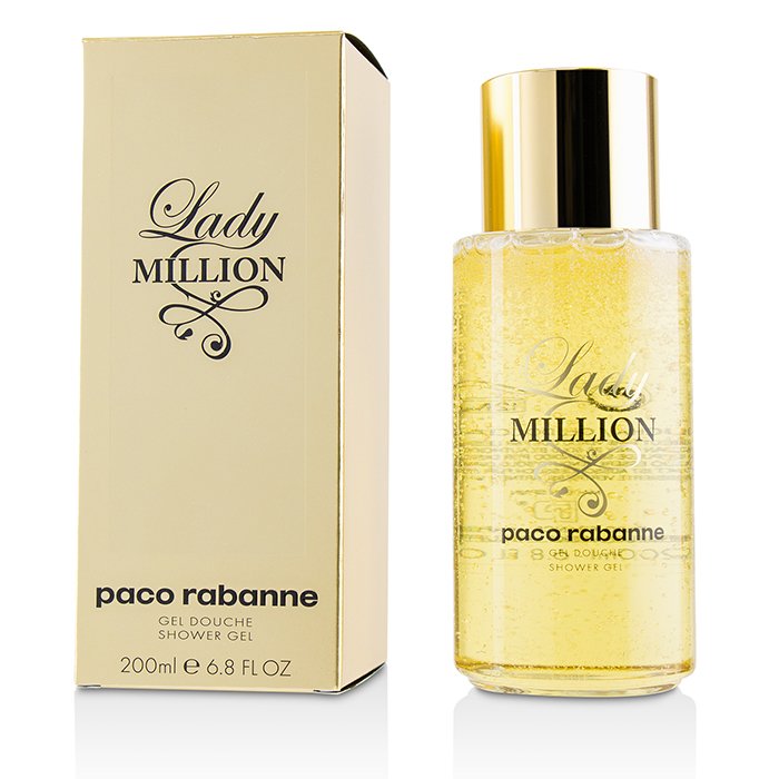 Гель для душа Paco Rabanne Lady Million с увлажняющей формулой, 200 мл