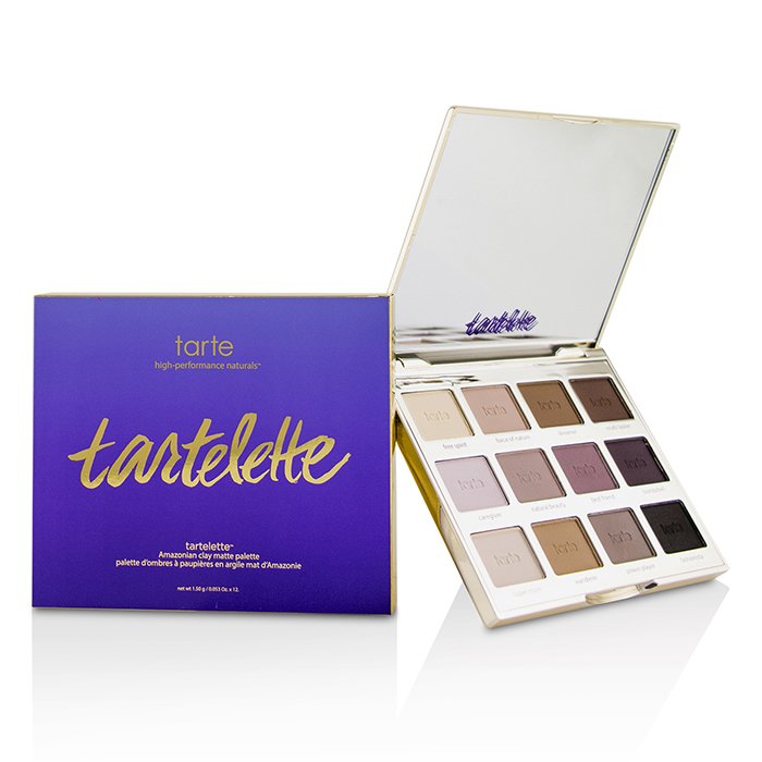 Палитра матовых теней для век Tartelette с амазонской глиной, 12×1.5 г