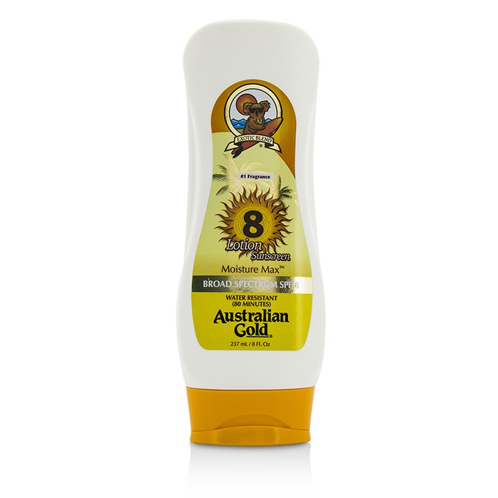 Лосьон для загара Australian Gold SPF 8 с алоэ вера, 237 мл