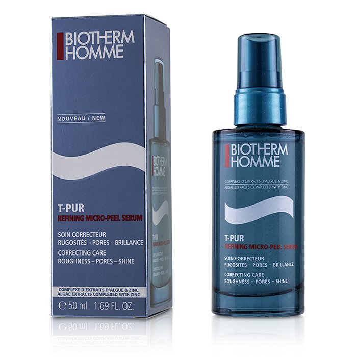 Сыворотка отшелушивающая Biotherm Homme T-Pur с морскими минералами для лица, 50 мл