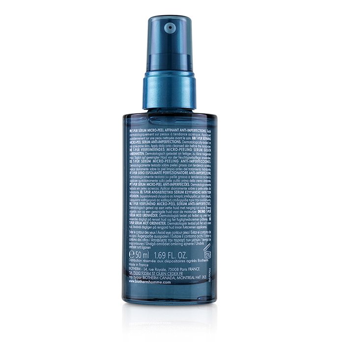 Сыворотка отшелушивающая Biotherm Homme T-Pur с морскими минералами для лица, 50 мл