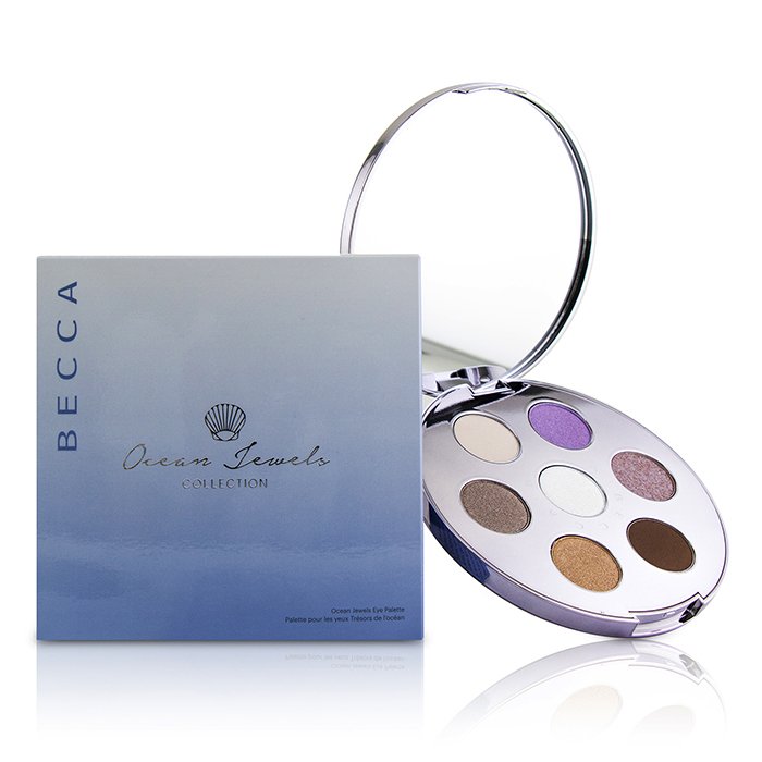 Палитра для век Becca Ocean Jewels, 14 г — 7 оттенков с эффектом сияния и легкой текстурой для любых образов