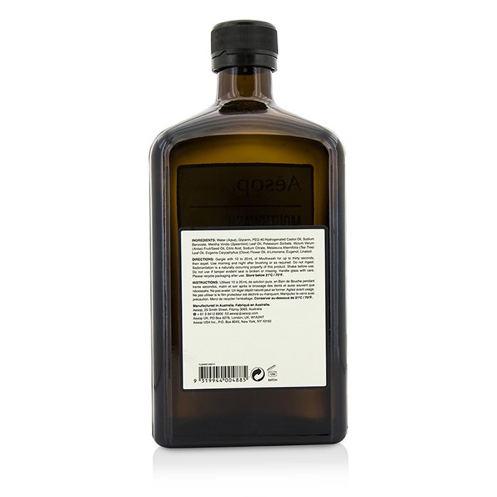 Aesop безалкогольное полоскание для рта с натуральными экстрактами, 500 мл