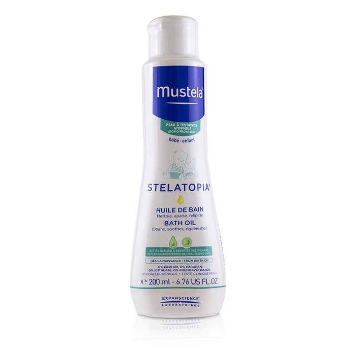 Масло для ванны Mustela Stelatopia с подсолнечным маслом для чувствительной кожи 200 мл