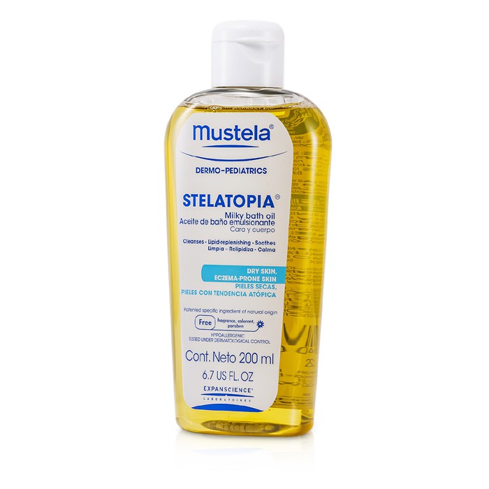 Масло для ванны Mustela Stelatopia с подсолнечным маслом для чувствительной кожи 200 мл