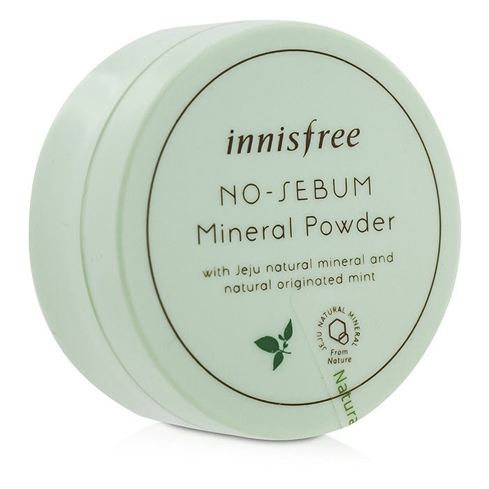 Минеральная пудра для лица Innisfree No-Sebum, 5 г — контроль за блеском иRefresh до матового финиша