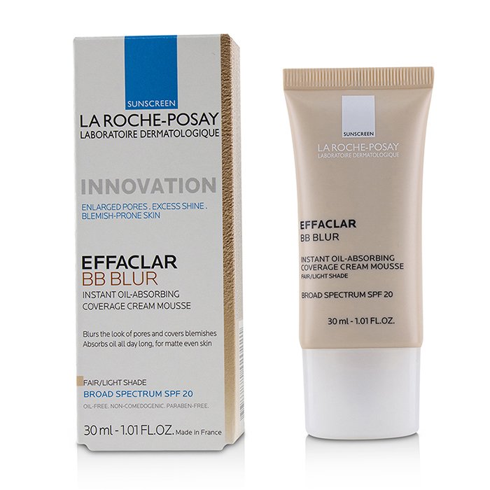 BB-крем Effaclar с эффектом матирования для жирной кожи, оттенок Fair/Light, 30 мл