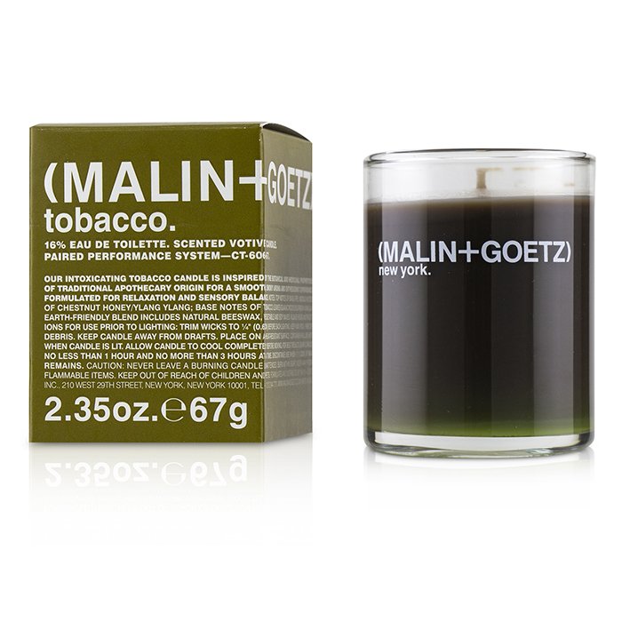 Ароматическая свеча Tobacco с дымным ароматом табака, 67 г