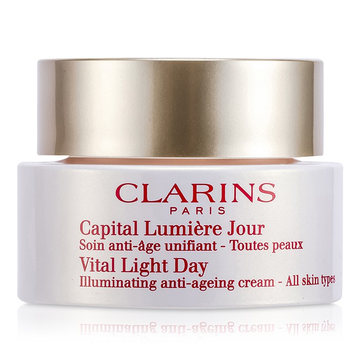 Крем для лица Clarins Vital Light с экстрактами, 50 мл, антивозрастной, осветляющий, для всех типов кожи