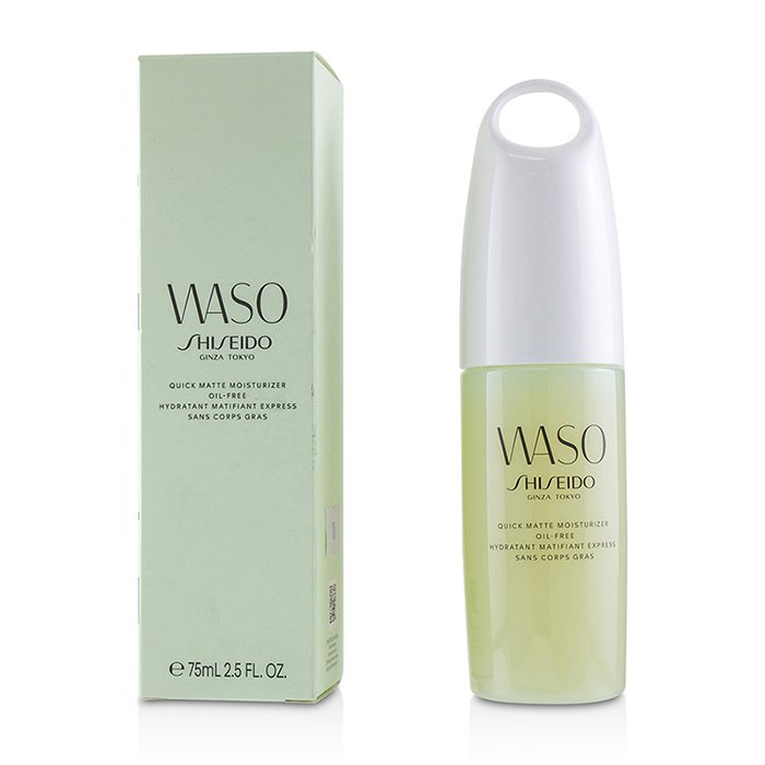Увлажняющий крем-гель без масла Shiseido Waso для лица 75 мл с экстрактом вишни, матирующий и защищающий кожу