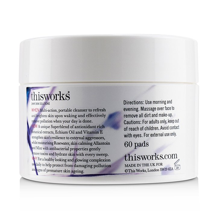 This Works очищающие диски с Bio Boost Superblend для лица, 60 шт.