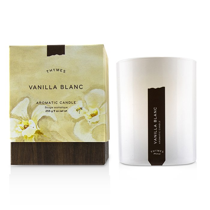 Ароматическая свеча Thymes Vanilla Blanc 255 г – уютный ванильный аромат для вашего дома