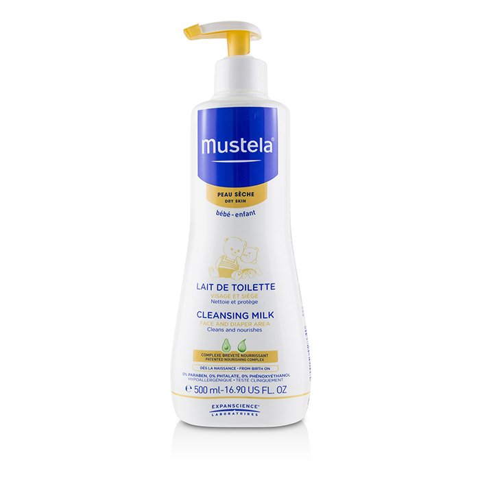 Очищающее молочко Mustela с авокадо для детей и новорождённых 500 мл