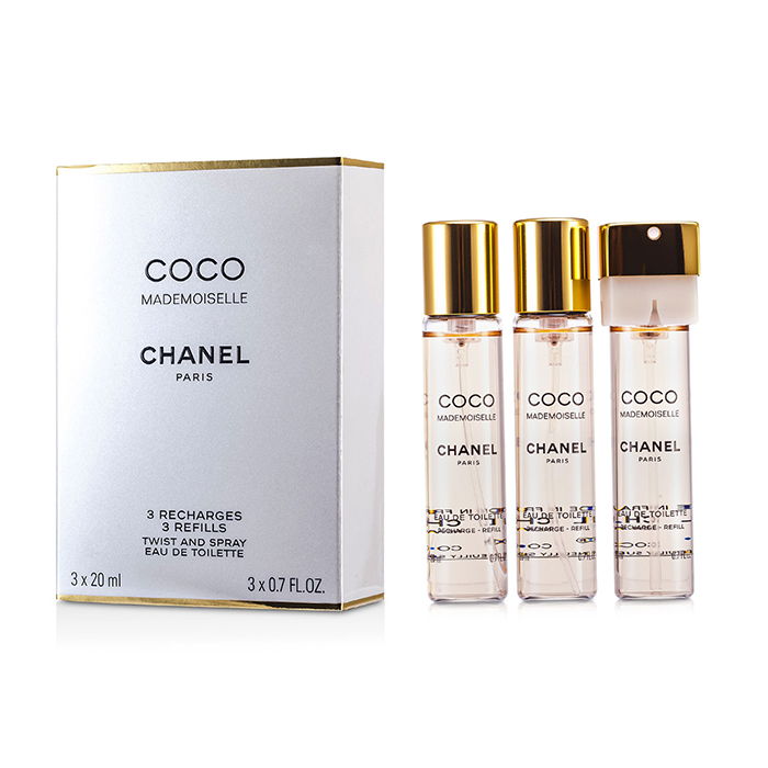 Парфюмированная вода Chanel Coco Mademoiselle Twist & Spray 3x20 мл с восточно-цветочными нотами для женщин