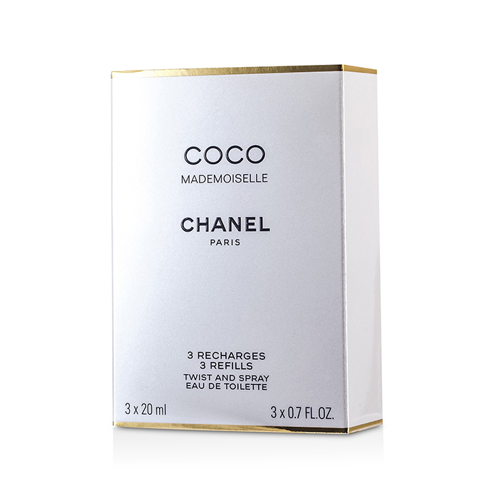 Парфюмированная вода Chanel Coco Mademoiselle Twist & Spray 3x20 мл с восточно-цветочными нотами для женщин