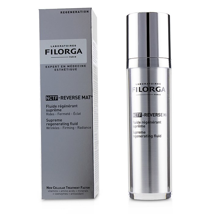 Brand: FilorgaOld Name: NCTF-Reverse Mat Supreme Regenerating Fluid 50ml/1.69ozSize: 50ml/1.69ozDescription: Флюид для лица Filorga NCTF-Reverse Mat Supreme — это многофункциональное средство, создающее видимый эффект преображения вашей кожи. Легкая текст