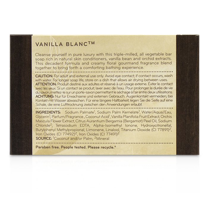 Thymes мыло для ванны Vanilla Blanc с экстрактами ванили и орхидеи 170 г