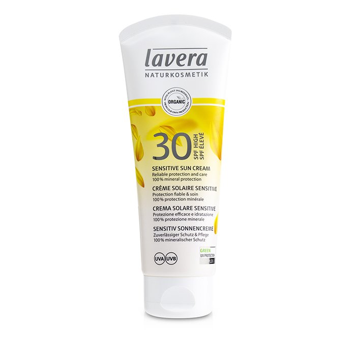 Солнцезащитный крем Lavera с SPF 30 для чувствительной кожи лица, 100 мл