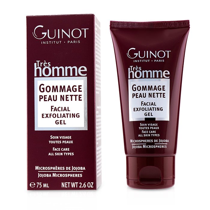 Гель-скраб для лица с омолаживающим эффектом для мужчин Guinot, 75 мл