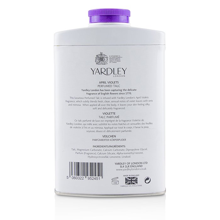 April Violets Perfumed Talc