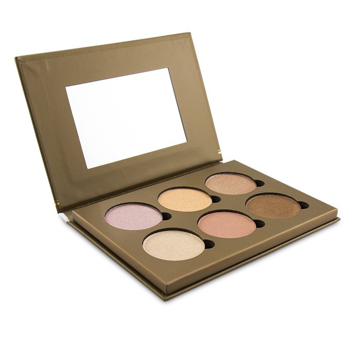 Палитра хайлайтеров для сияния лица Bellapierre Cosmetics, 6 оттенков, 17.28 г