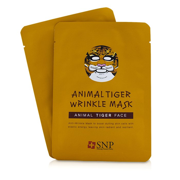 Маска для лица SNP Animal Tiger с аденозином и кокосовой водой, 10x25 мл