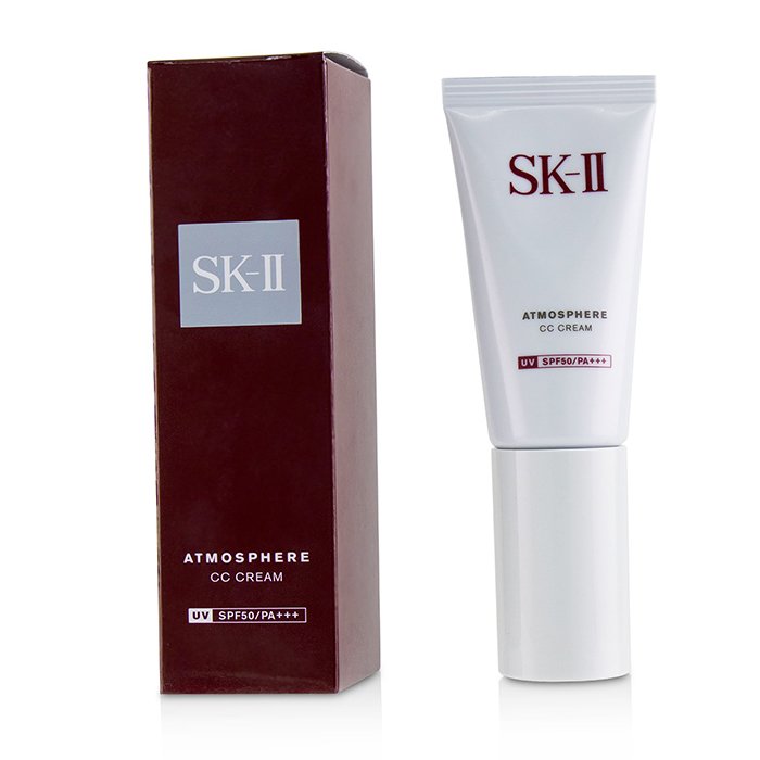 SK II CC-крем с SPF 50 для лица 30 г — сияние и защита кожи, корректирующий тон и увлажнение.