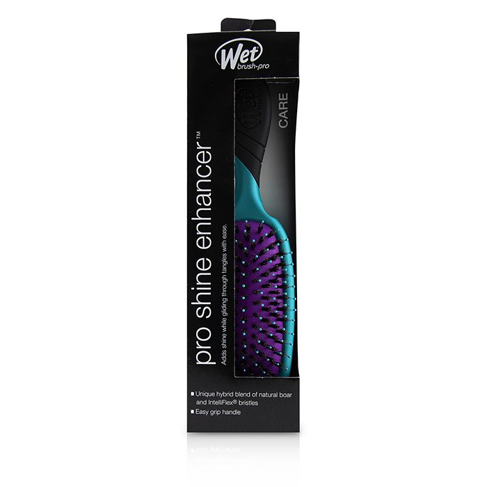 Щётка для волос Wet Brush Pro Shine Enhancer с мягкими щетинками, для гладкости и блеска, цвет бирюзовый