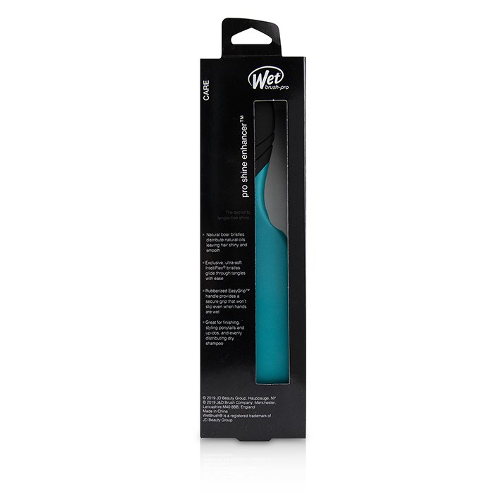 Щётка для волос Wet Brush Pro Shine Enhancer с мягкими щетинками, для гладкости и блеска, цвет бирюзовый