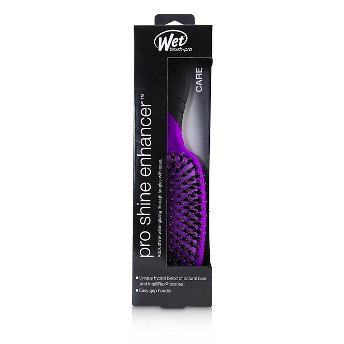 Расческа Wet Brush Pro Shine Enhancer с щетинками IntelliFlex для сияния волос, фиолетовая, 1 шт.