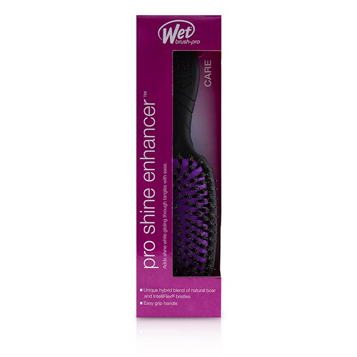 Расческа Wet Brush для волос с щетинками из кабаньей шерсти, черная, 1 шт.