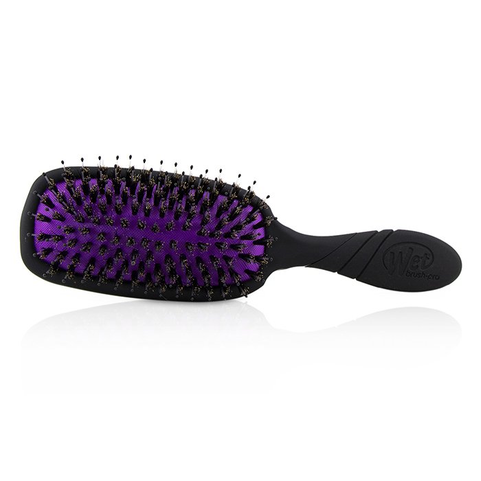 Расческа Wet Brush для волос с щетинками из кабаньей шерсти, черная, 1 шт.