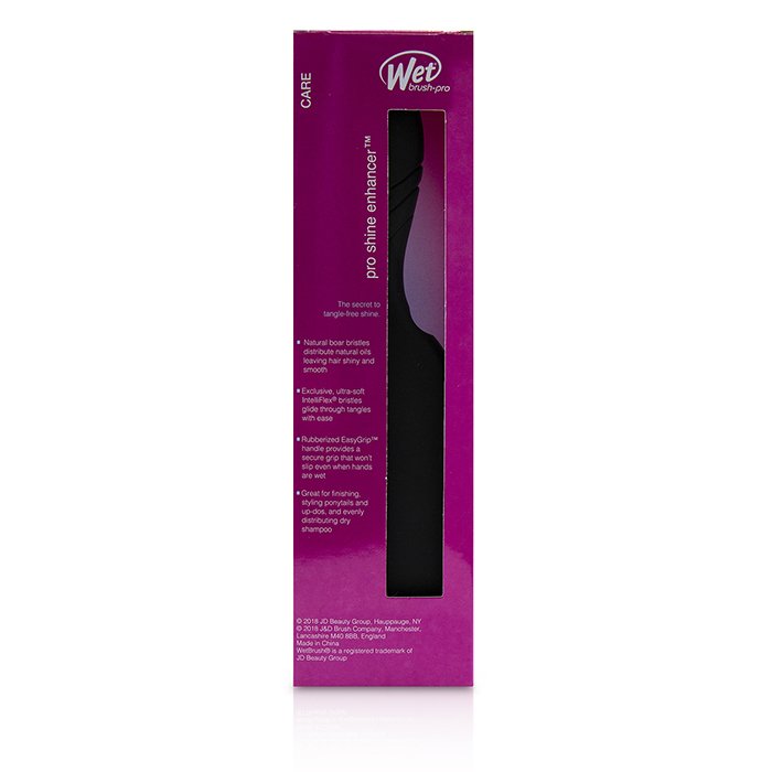 Расческа Wet Brush для волос с щетинками из кабаньей шерсти, черная, 1 шт.