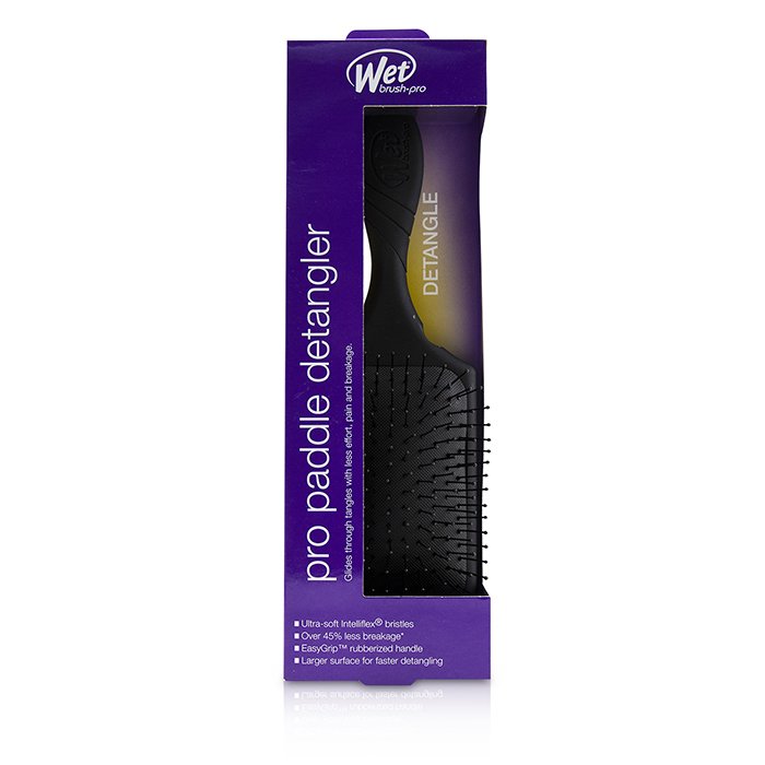 Профессиональная расческа Wet Brush Paddle Detangler для распутывания волос с щетинками IntelliFlex®, черная