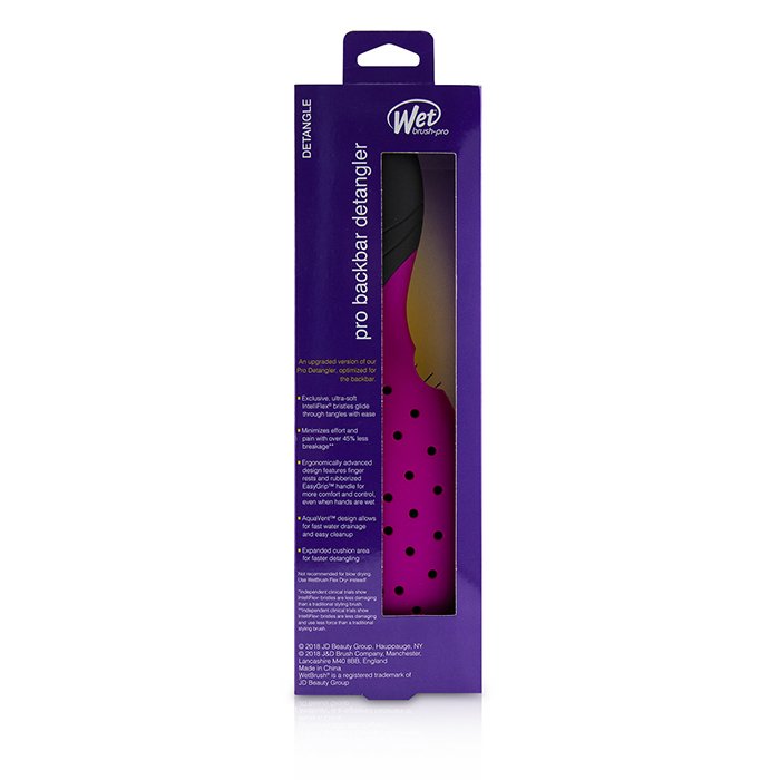 Щётка для распутывания волос Wet Brush Pro Backbar с термостойкими щетинками, 1 шт.