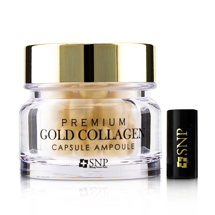 ампула для лица SNP Premium Gold с коллагеном и керамидами, 30x0.6 мл