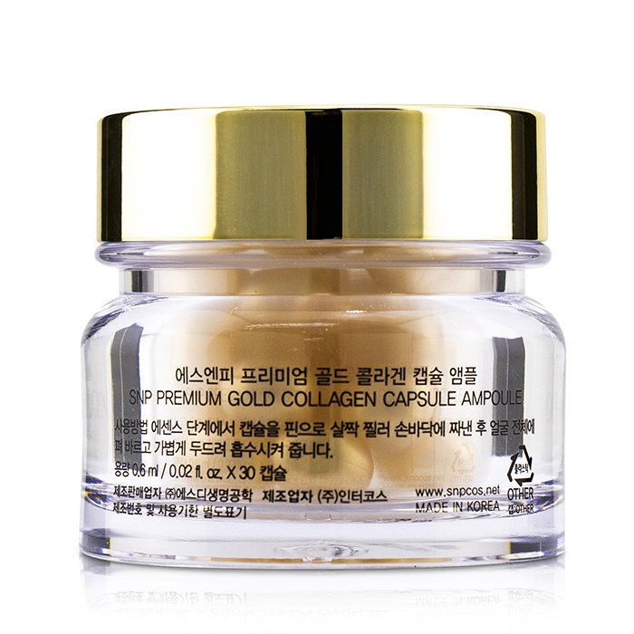 ампула для лица SNP Premium Gold с коллагеном и керамидами, 30x0.6 мл