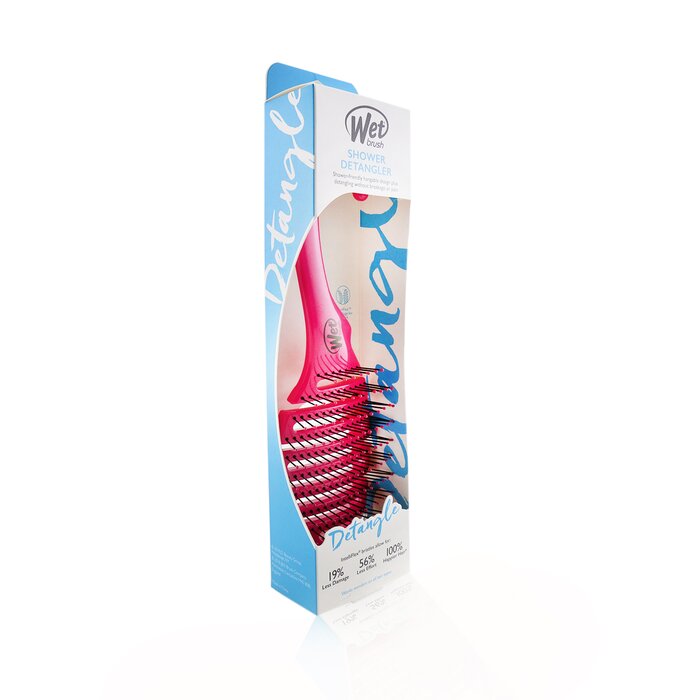 Щетка для душа Wet Brush с мягкими щетинками, для распутывания волос, розовая, 1 шт.