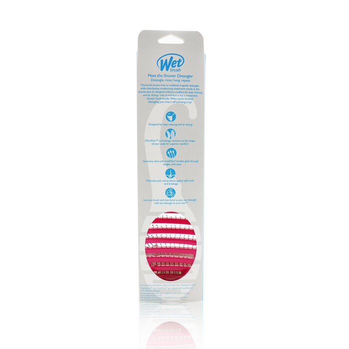 Щетка для душа Wet Brush с мягкими щетинками, для распутывания волос, розовая, 1 шт.