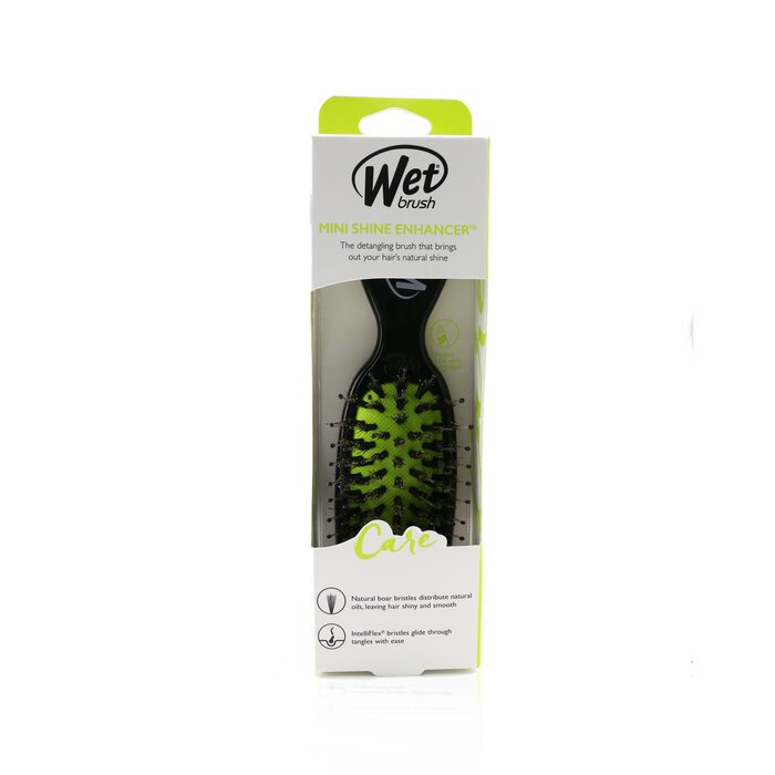 Мини-щетка Wet Brush с кабаньим волосом для укладки и блеска, идеальна для всех типов волос, 1 шт.