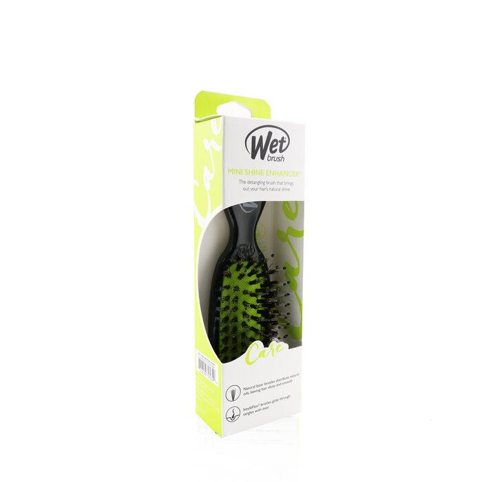 Мини-щетка Wet Brush с кабаньим волосом для укладки и блеска, идеальна для всех типов волос, 1 шт.