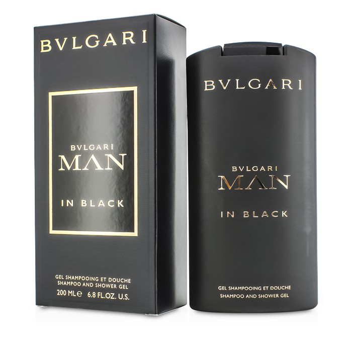 Шампунь и гель для душа Bvlgari Man In Black с увлажняющими компонентами, 200 мл