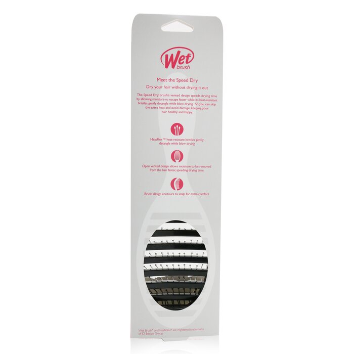 Щетка для укладки Wet Brush Speed Dry с мягкими щетинками, для быстрого распутывания и сушки волос, чёрная