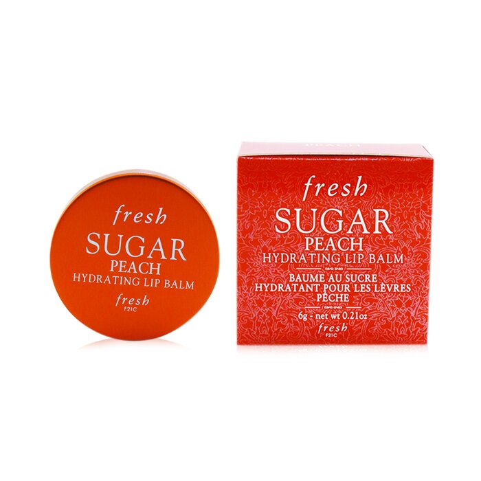 Бальзам для губ Fresh с сахаром и ароматом персика, 6 г