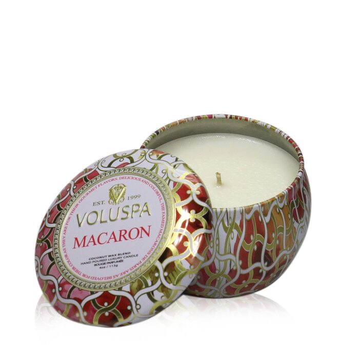 Ароматическая свеча Voluspa в металлической банке с кокосовым воском Macaron, 113 г